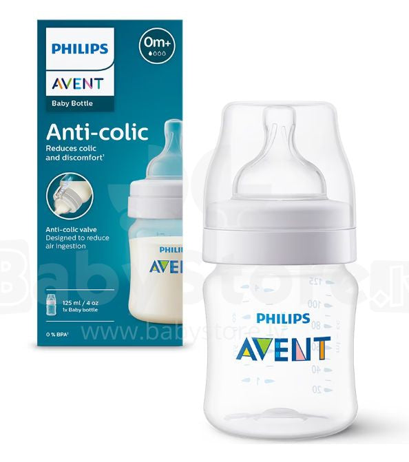 AVENT ANTI-COLIC SISE PLASTICNO 0m+ 125 ml