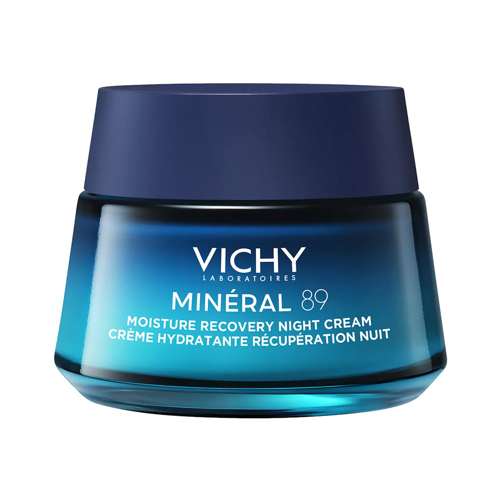VICHY Mineral 89 Pure Melatonin Ноќен крем за враќање на влажноста на кожата, 50 ml