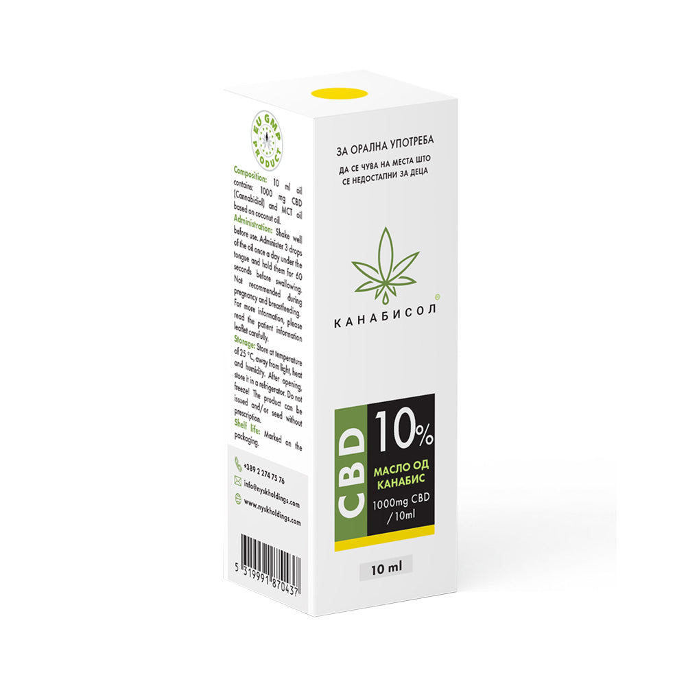 NYSK HOLDINGS Канабисол CBD 10%, 10 ml