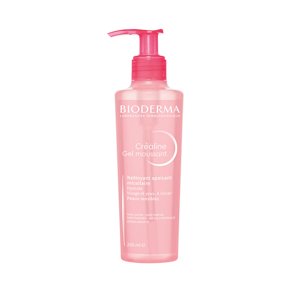 BIODERMA Crealine Пенест гел за миење на чувствителна кожа, 200 ml