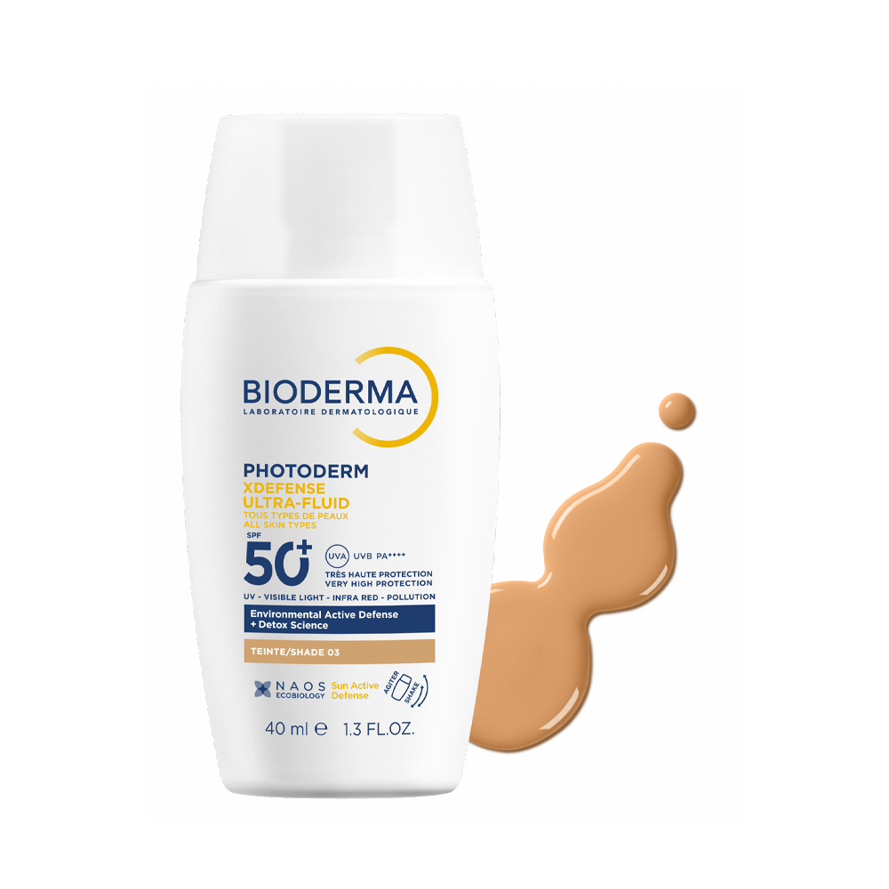 BIODERMA Photoderm XDefense Ultrafluid TD3 Тонирана детокс крема со заштита СПФ 50+, 40 ml