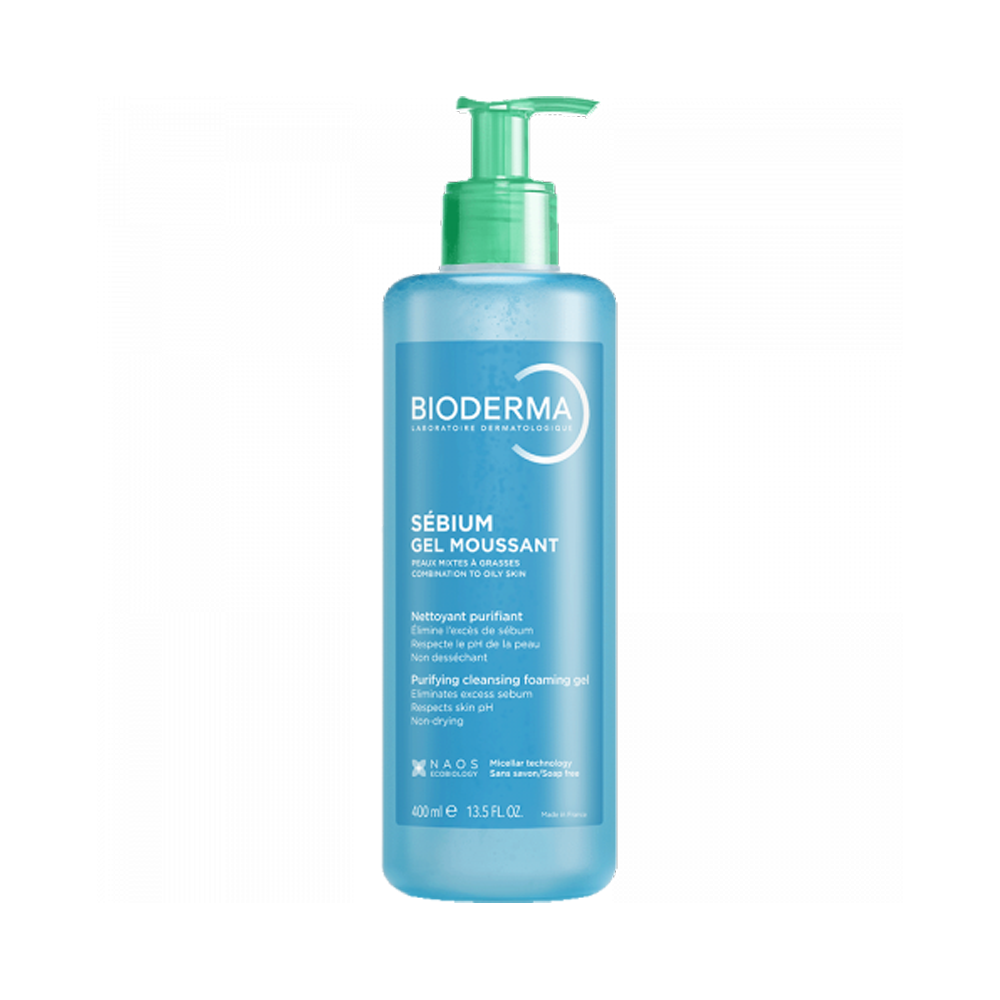Bioderma Sebium Пенаст гел за масна кожа и акни, 400ml
