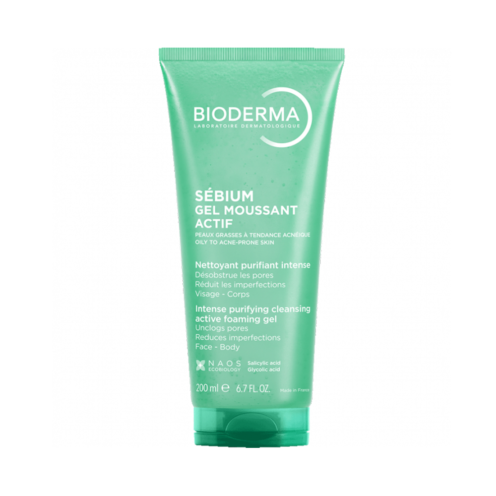 Bioderma Sebium Пенаст гел за комбинирана до масна кожа и акни, 200ml