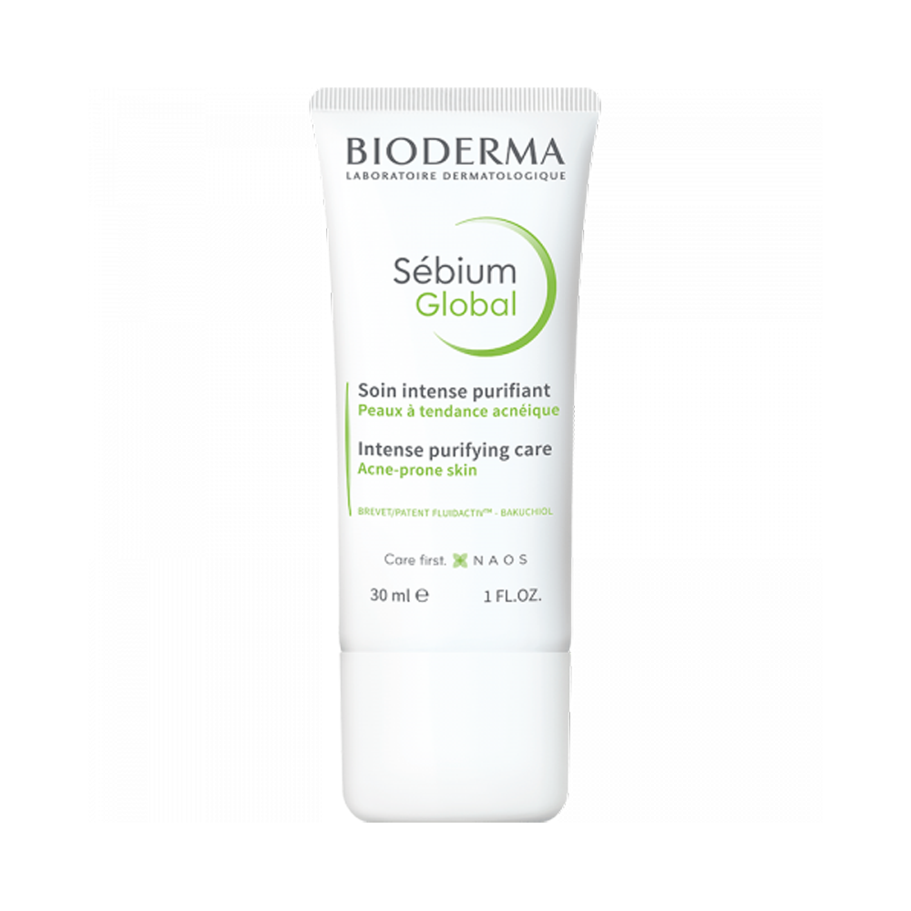 BIODERMA Sebium Global Крема за лице за нега на кожа склона кон акни, 30ml