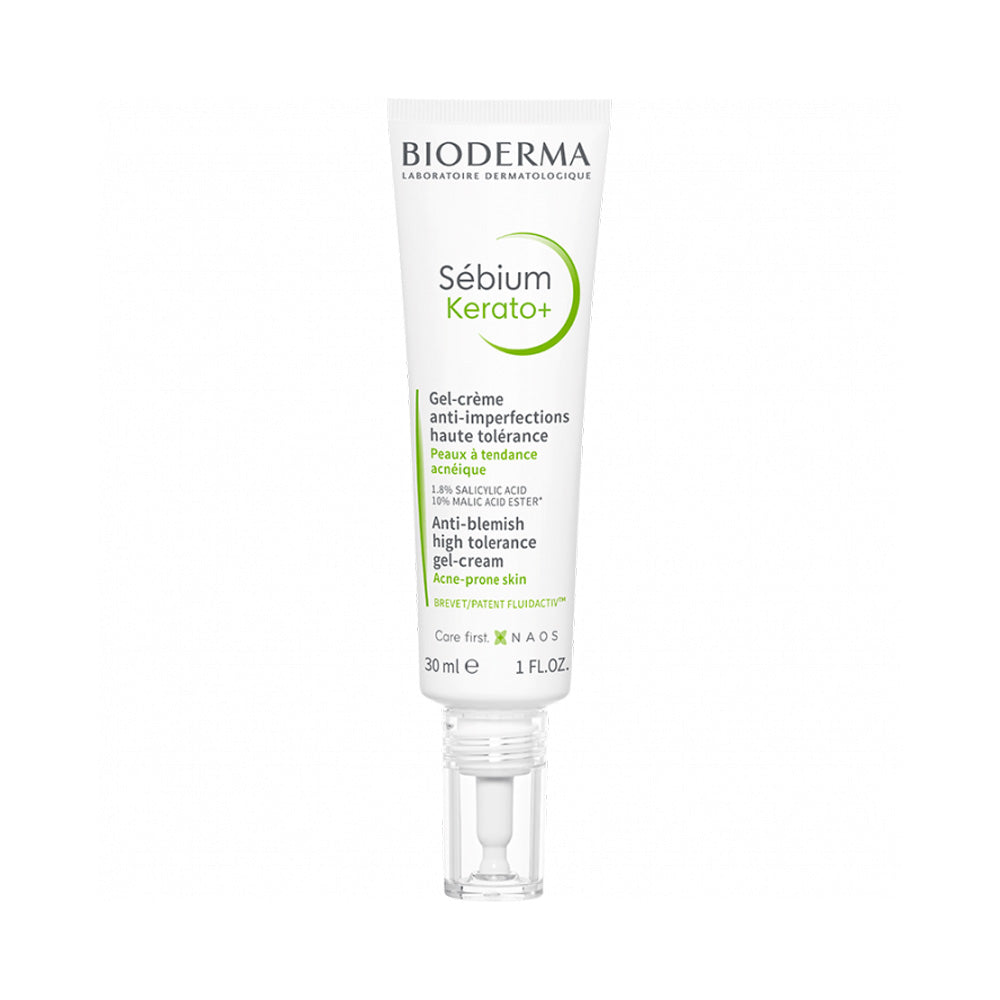 BIODERMA Sebium Kerato+ Гел-кремa против неправилности на кожа со висока толерантност, 30 ml