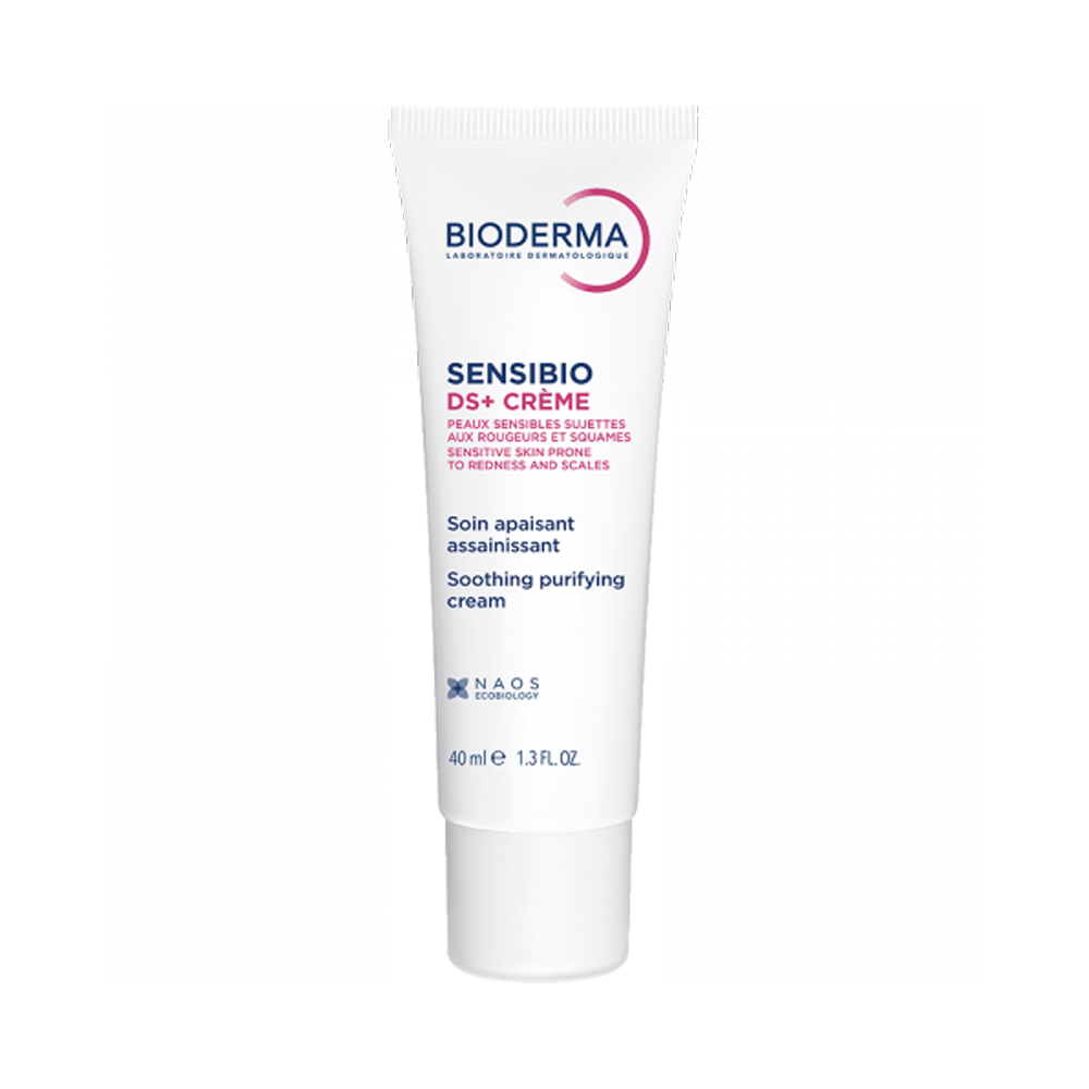 BIODERMA Sensibio DS+ Смирувачкa кремa за лице склоно кон црвенило, перутање и себороичен дерматит, 40 ml
