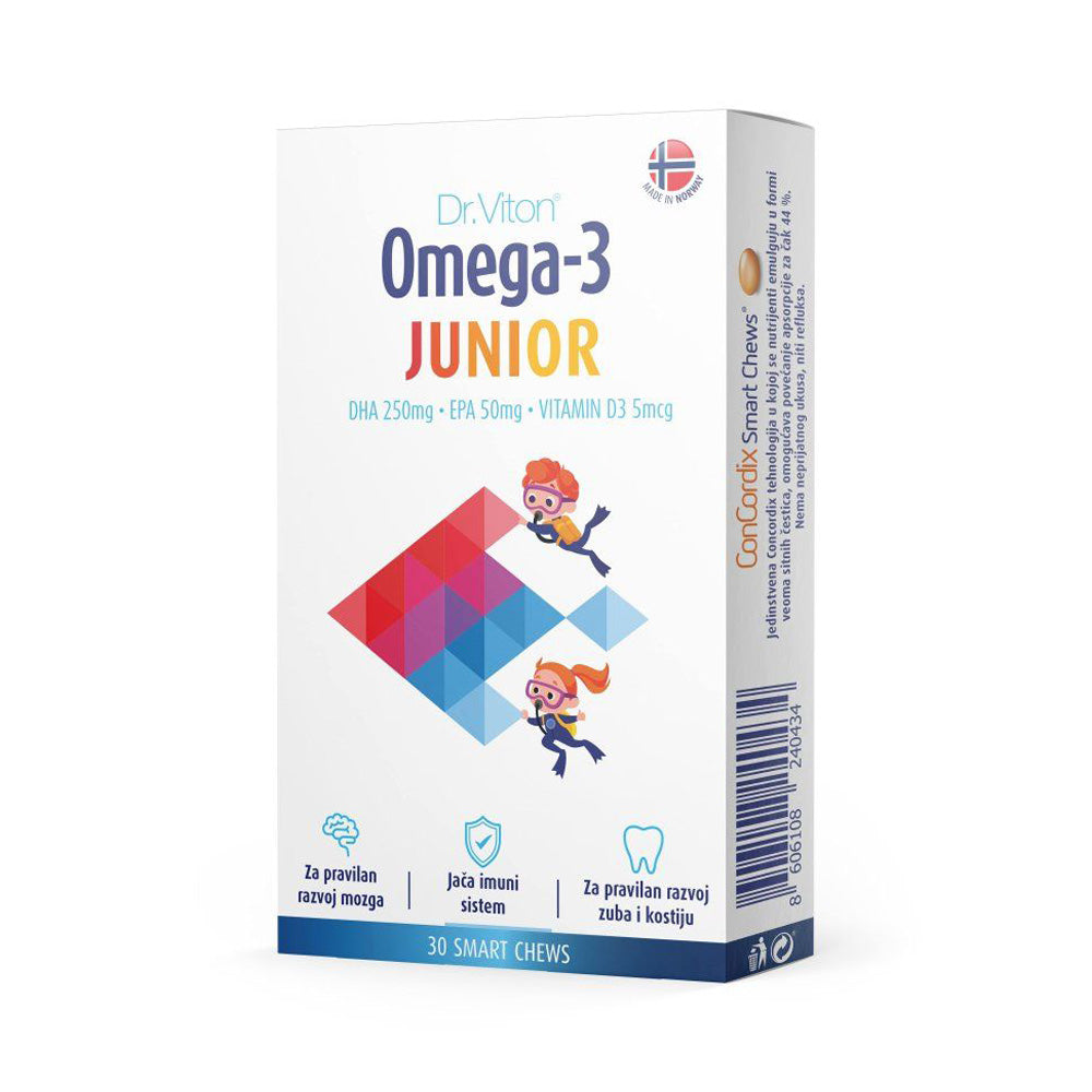 DR. VITON Omega 3 Junior Меки таблети за џвакање