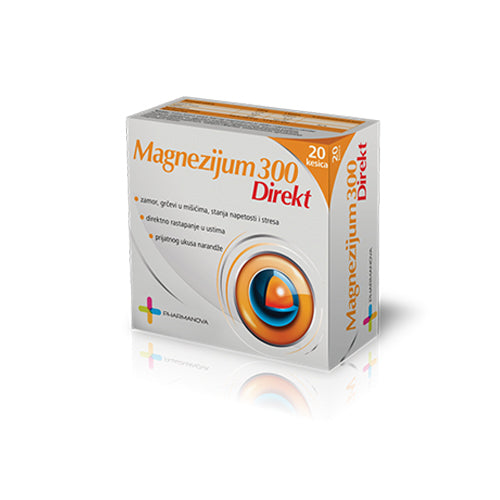 MAGNEZIJUM DIREKT kesi 20 x 300 mg