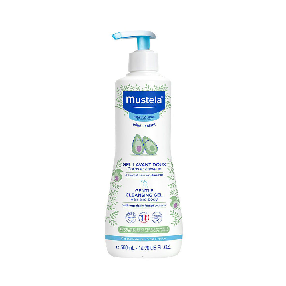 MUSTELA Нежен гел за коса и тело, 500 ml