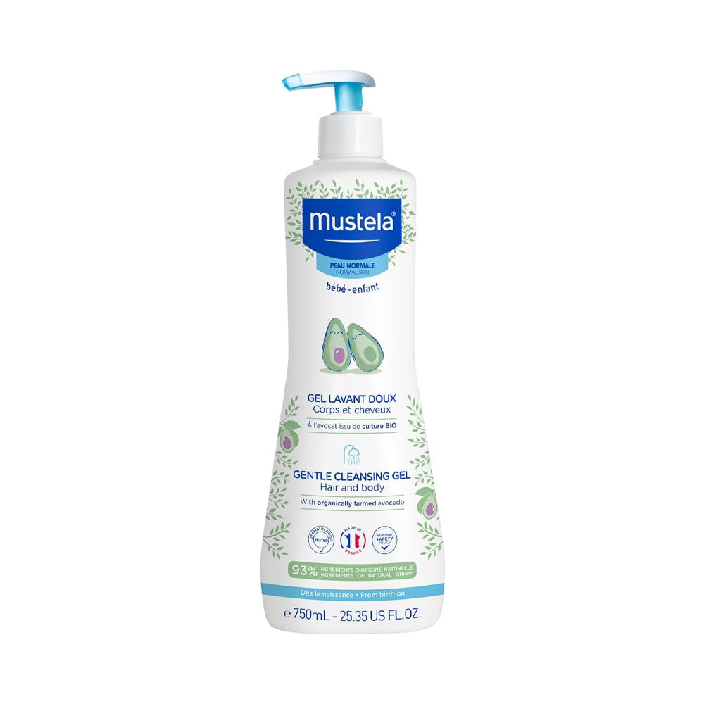 MUSTELA Нежен гел за коса и тело, 750 ml