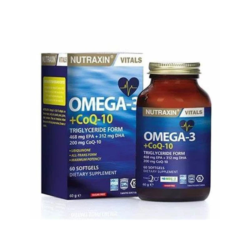 NUTRAXIN OMEGA 3 PLUS Q10 X60 CPS