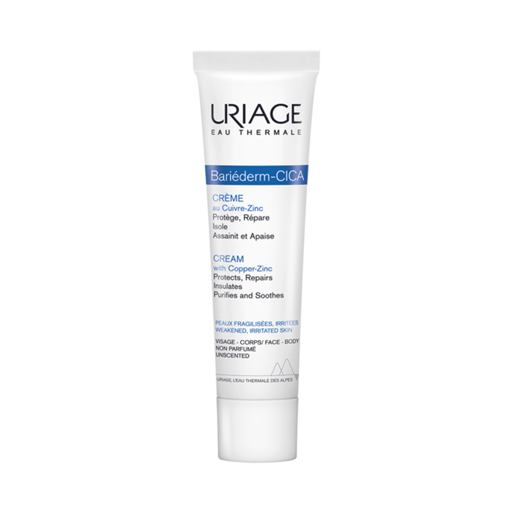 URIAGE Bariederm-CICA Заштитнa, обновувачкa и смирувачкa кремa со бакар и цинк, 40 ml