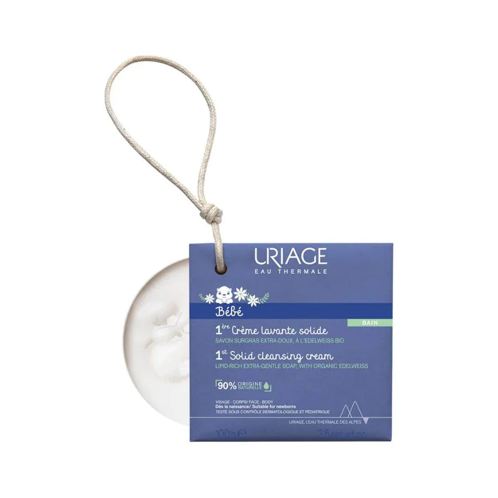 URIAGE Bébé 1st Крема-сапун за бебиња со липиди, 100 g